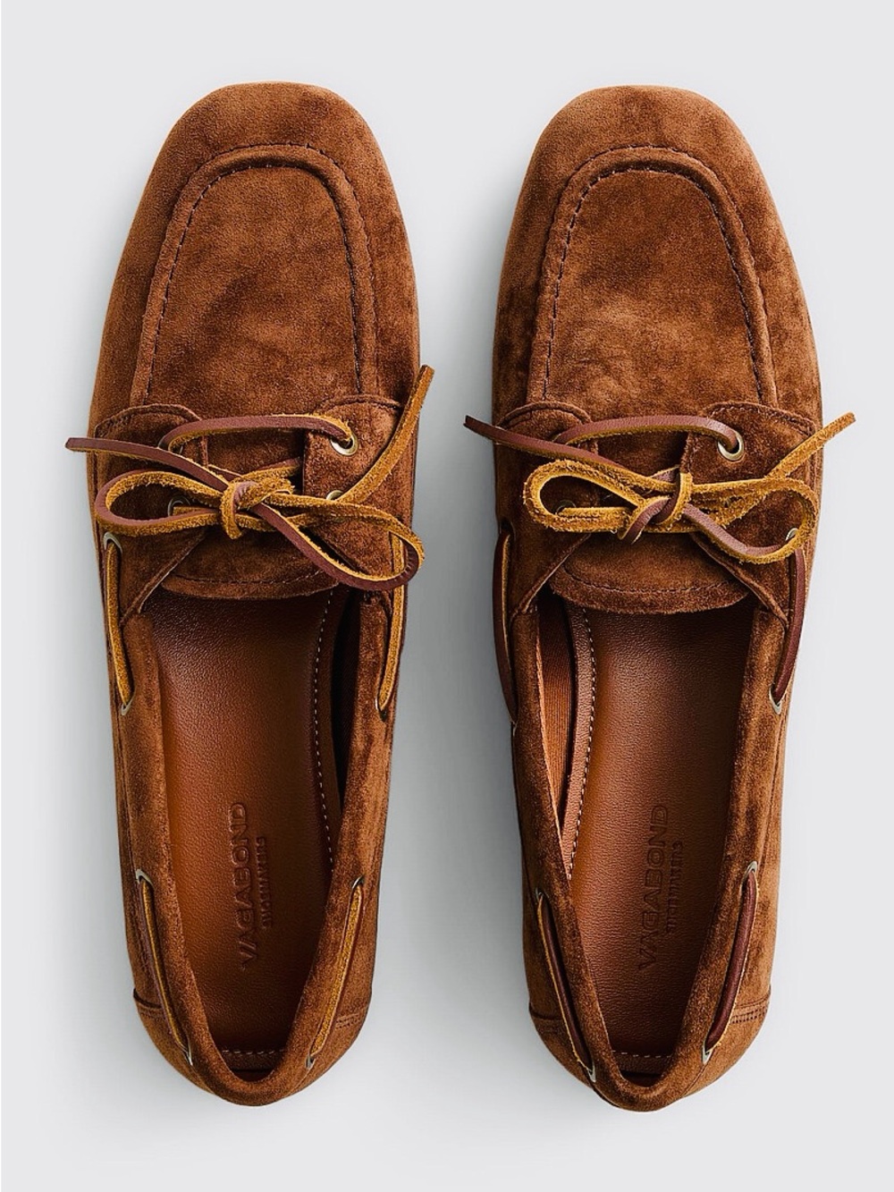 Vagabond Hillary Brown Suède Boat Shoes